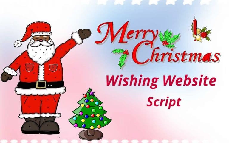 Merry-Christmas-Wishing-Website-Script